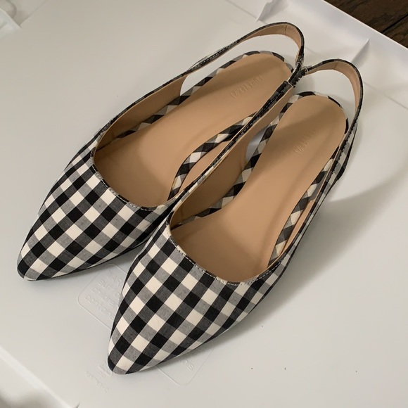 Forever 22 Flat Slingback Check Sandals Size 8 - Picture 4 of 4